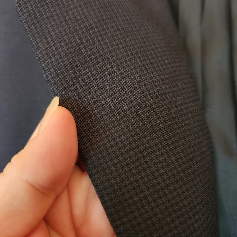 Chaps Ralph Lauren 💙 Wool Blazer Sport Coat Houndstooth Navy Vintage Macys 46 T